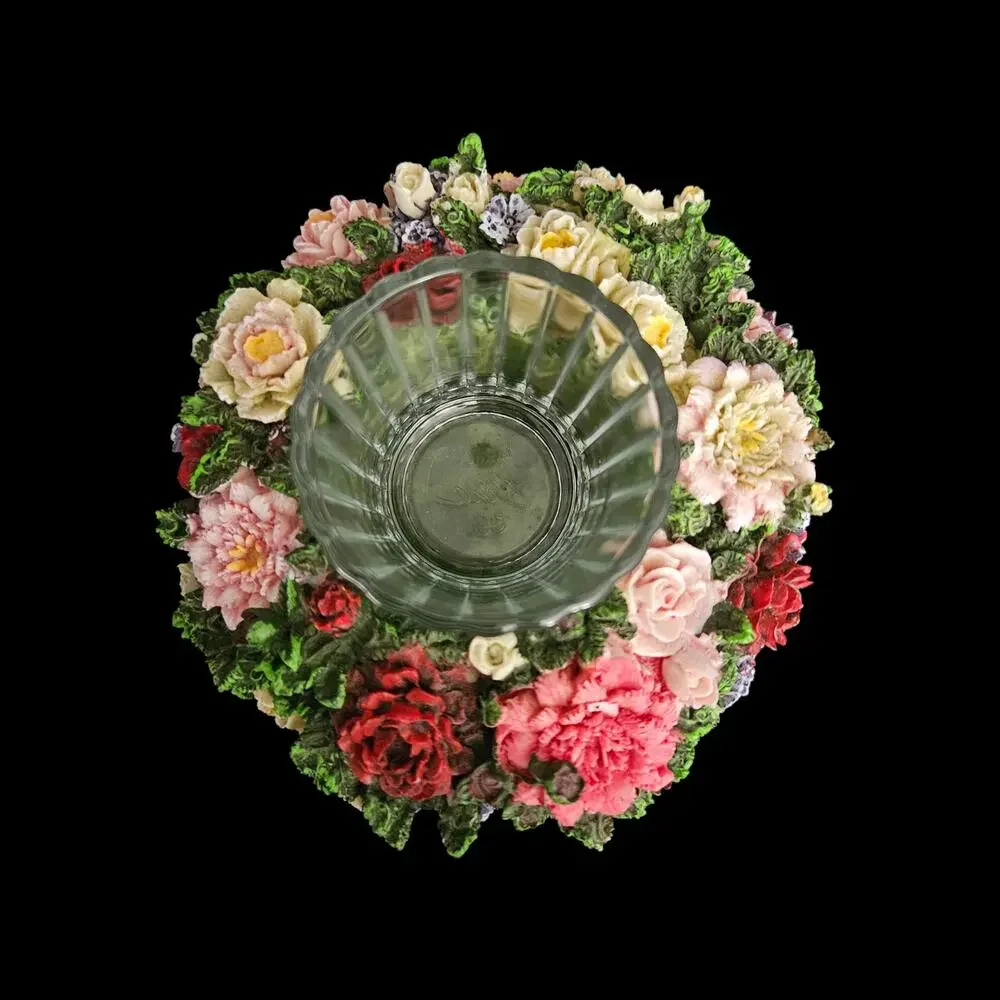 God's Love Lights Our Way Floral Votive Candle Holder Christian Home Decor